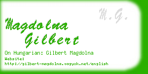 magdolna gilbert business card